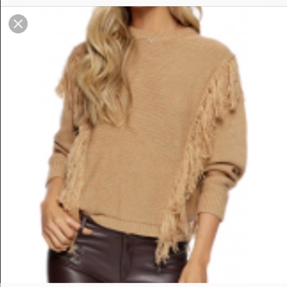 kittenish fringe sweater